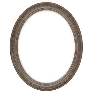 Closeout Oval Frame Walnut with Dark Inlay - 22" x 28"